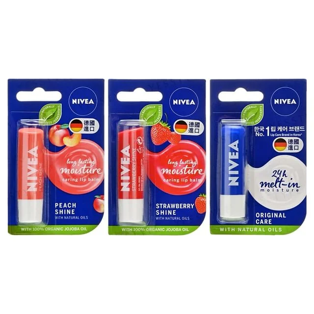24H Melt-In Long Lasting Moisture Caring Lip Balm by NIVEA