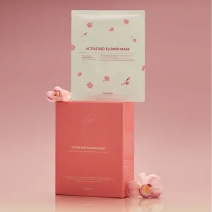 Active Red Flower Mask Set by Hyggee
