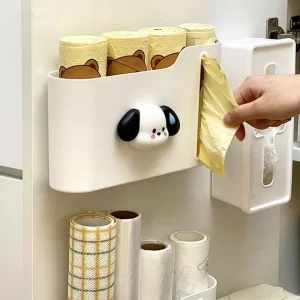 Adhesive Plastic Trash Bag Wall Organizer / Set by Momoi