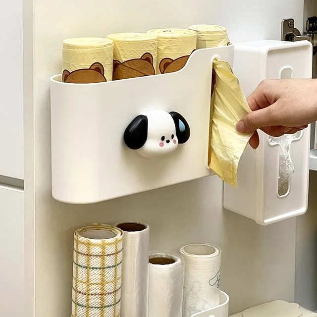 Adhesive Plastic Trash Bag Wall Organizer / Set by Momoi
