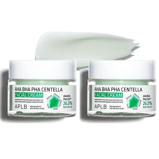 AHA BHA PHA Centella Facial Cream Set by APLB