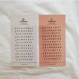 Alphabet PET Sticker (various designs) by OH.Leely