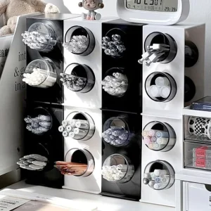 Angled Plastic Desk Organizer by Lazy Corner