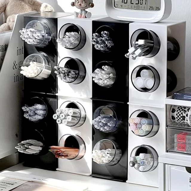 Angled Plastic Desk Organizer by Lazy Corner