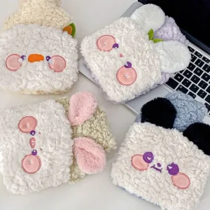 Animal Chenille Hot Water Bottle (Various Designs) by Fun House