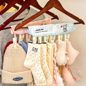 Animal Fabric Travel Clothes Hanger with Peg (Various Designs) by Lazy Corner