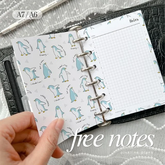 Animal Print Grid Notes Planner Insert (A6 / A7) by Fun House