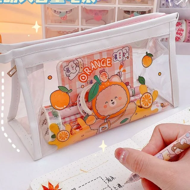 Animal Transparent PVC Pencil Case by Fun House