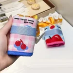 Apple / Cherry Canvas Travel Clothes Hanger with Peg by Lazy Corner