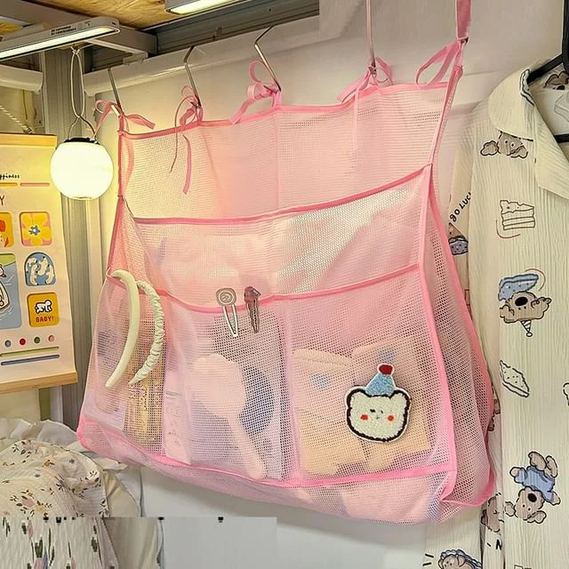 Applique Mesh Hanging Organizer with S-hook by Momoi