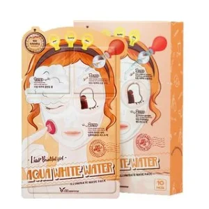 Aqua White Water Illuminate Mask Pack Set 10pcs by Elizavecca