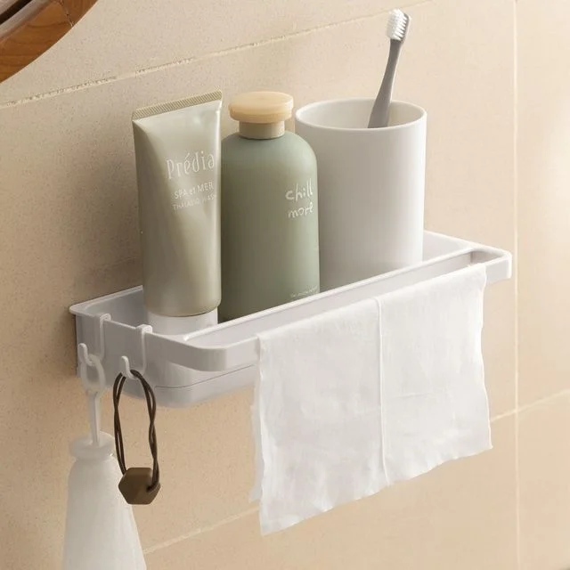 Bathroom Plastic Adhesive Organizer by Lazy Corner