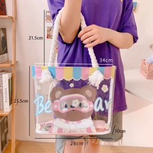 Bear PVC Beach Bag by Hera's Place