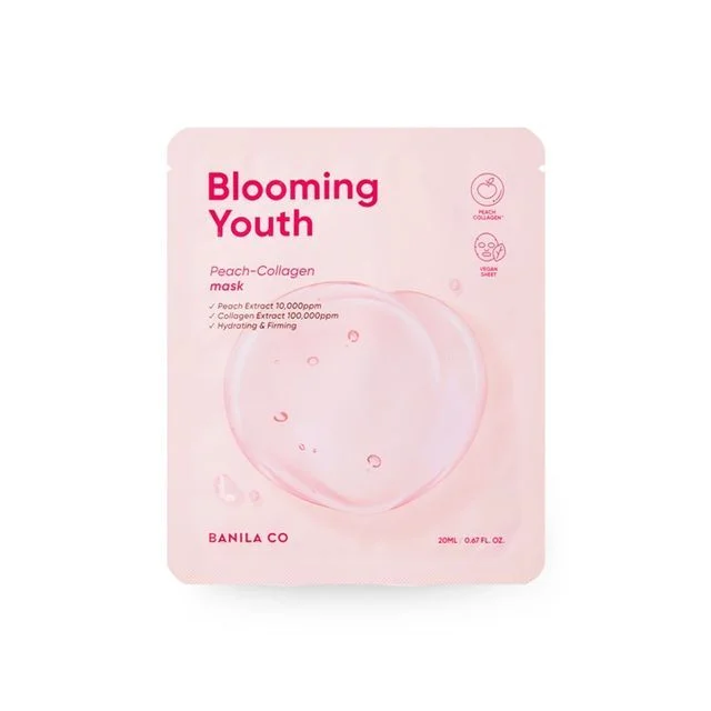 Blooming Youth Peach Collagen Mask Sheet by Banila Co