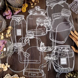 Bottle Print PET Sticker (various designs) by OH.Leely