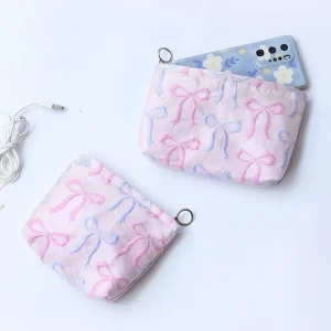 Bow Print Toiletry Bag by Home Simply