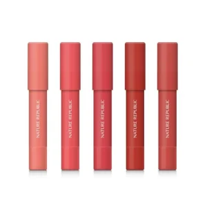 By Flower Eco Crayon Lip Velvet - 5 Colors by Nature Republic