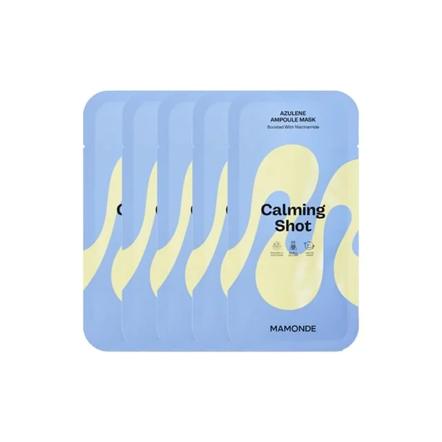 Calming Shot Azulene Ampoule Mask Bundle Set by Mamonde