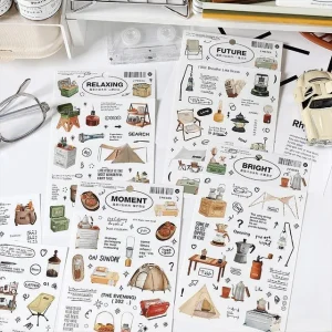 Campling Sticker (various designs) by OH.Leely