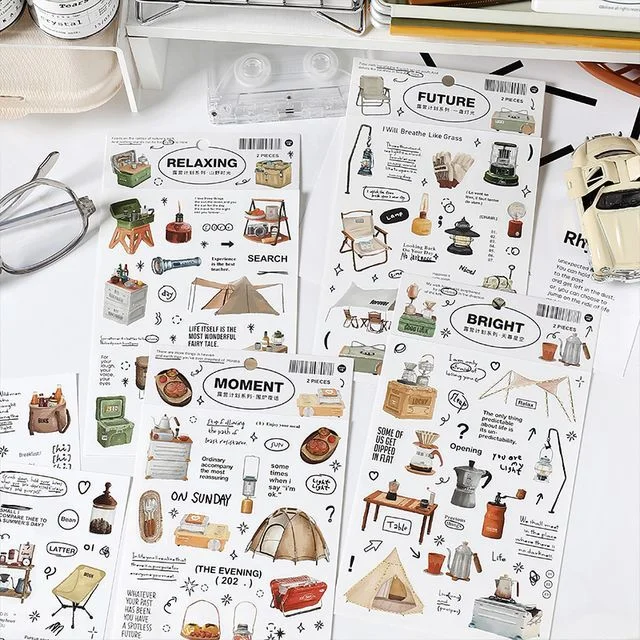 Campling Sticker (various designs) by OH.Leely