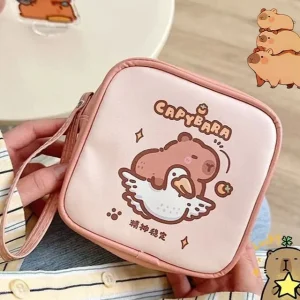 Capybara Print Toiletry Bag by Home Simply