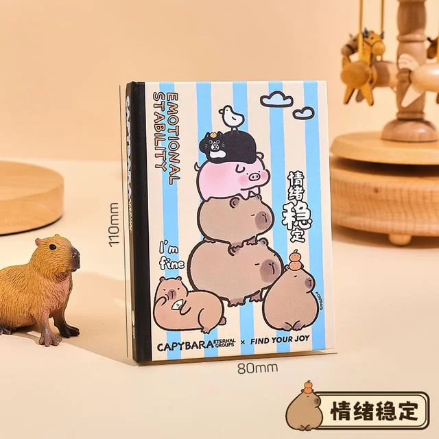 Capybara Small Notebook (Various Designs) / Set by Momoi