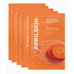 Carrotene IPMP Calming & Hydrating Sheet Mask Bundle Set by APRILSKIN