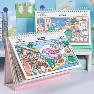 Cartoon Desktop Calendar 2025 (Various Designs) by Fun House