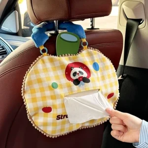 Cartoon Fabric Car Tissue Cover (Various Designs) by Lazy Corner