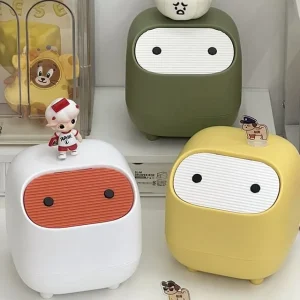 Cartoon Plastic Desktop Trash Bin by Momoi