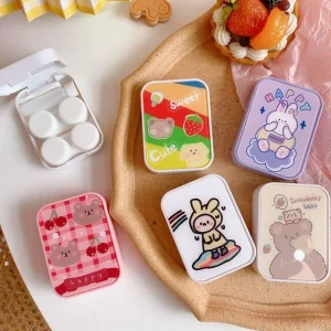 Cartoon Print Contact Lens Case by Hera's Place