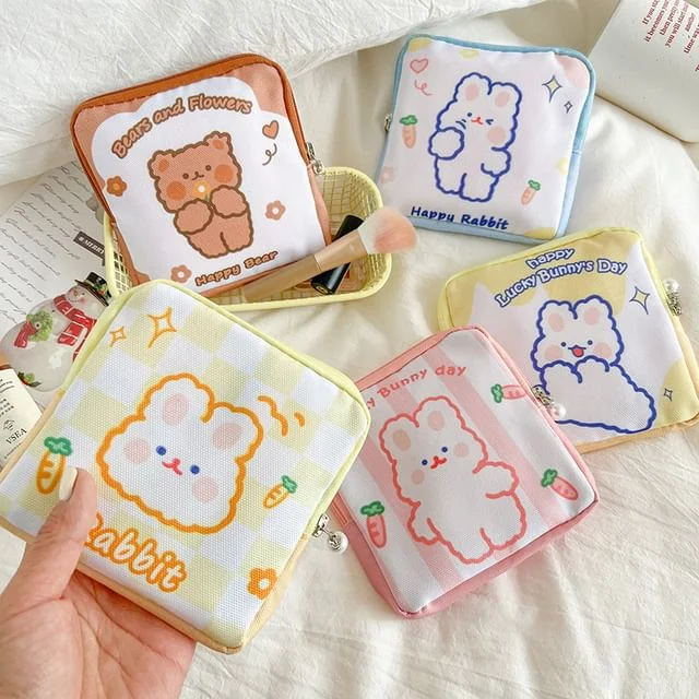 Cartoon Print Make Up Pouch by Home Simply