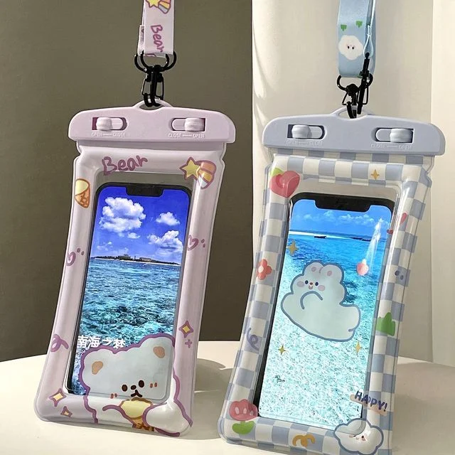 Cartoon PVC Touchscreen Phone Pouch / Set (various designs) by Fun House