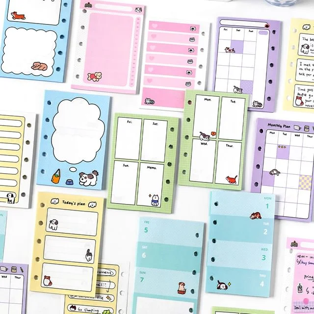 Cartoon Scheduler M5 Loose Leaf Refill Paper (Various Designs) by OH.Leely