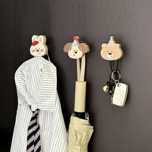 Cartoon Wooden Adhesive Hook (Various Designs) by Lazy Corner