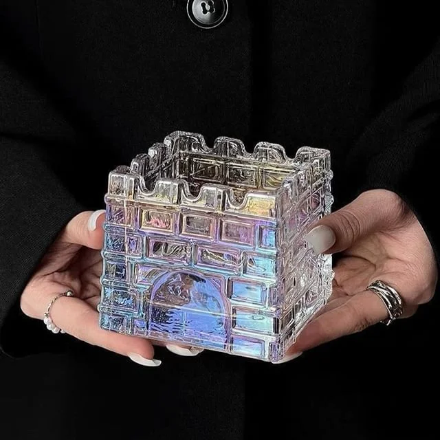 Castle Glass Ashtray by Home Simply