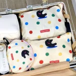 Cat Polka Dot Travel Garment Organizer (Various Designs) by Lazy Corner