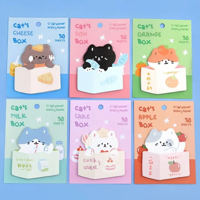 Cat Sticky Note (Various Designs) by OH.Leely
