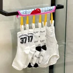 Cherry / Apple Fabric Travel Clothes Hanger with Peg by Lazy Corner