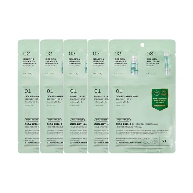 Cica Reti-A All In One 3 Step Mask Bundle Set by VT