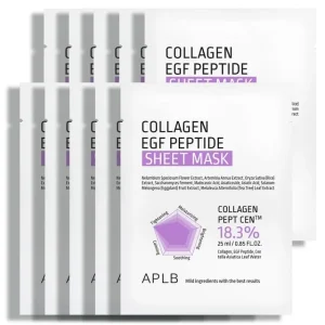 Collagen EGF Peptide Sheet Mask Set by APLB