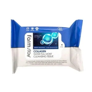 Collagen Water Full Moist Cleansing Tissue by Farm Stay