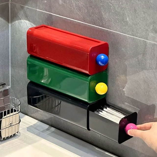 Color Block Plastic Stackable Desktop / Adhesive Organizer Drawer by Lazy Corner