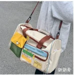 Color Panel Carryall Bag / Coin Purse / Set by Momoi