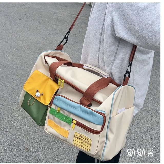 Color Panel Carryall Bag / Coin Purse / Set by Momoi