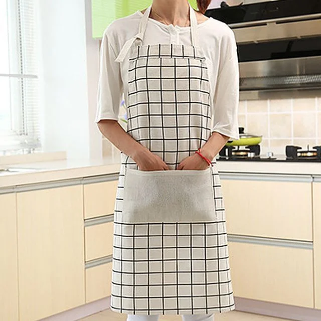 Cotton Linen Apron by Evora