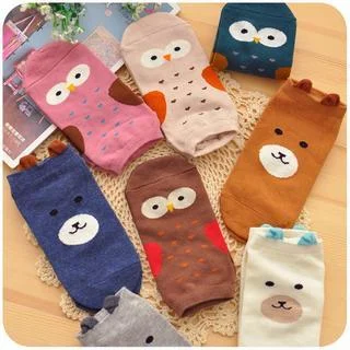 Cotton No-Show Socks by Momoi