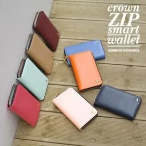 "Crown" Series Zip-Up Wallet - (L) by Iswas