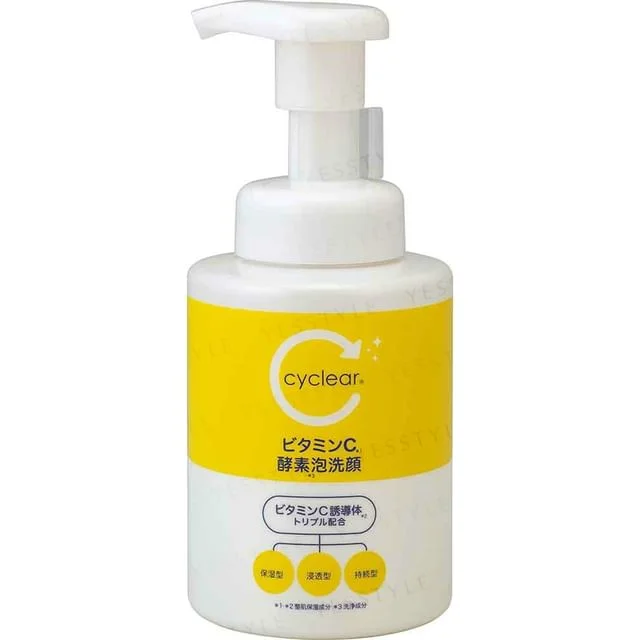 Cyclear Vitamin C Enzyme Foam Facial Wash by Kumano Cosme