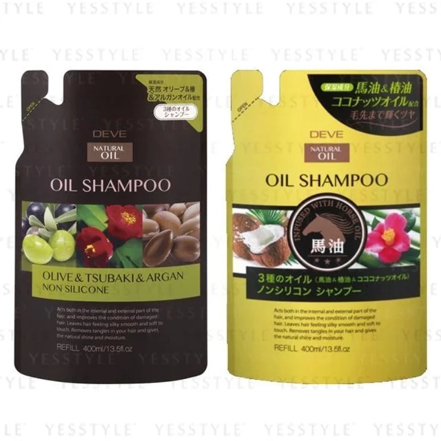 Deve 3 Natural Oil Oil Shampoo Refill 400ml - 2 Types by Kumano Cosme